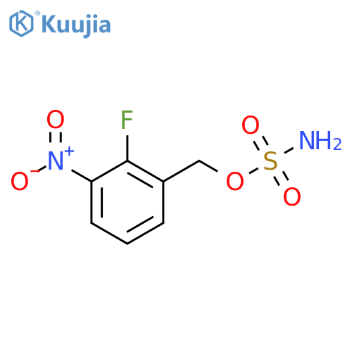 (2-fluoro-3-nitrophenyl)methyl sulfamate structure