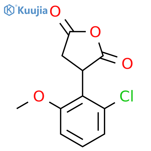 3-(2-chloro-6-methoxyphenyl)oxolane-2,5-dione structure