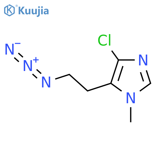 5-(2-azidoethyl)-4-chloro-1-methyl-1H-imidazole structure