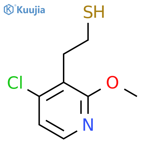 2-(4-chloro-2-methoxypyridin-3-yl)ethane-1-thiol structure