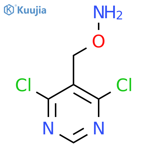 O-(4,6-dichloropyrimidin-5-yl)methylhydroxylamine structure