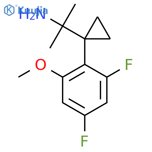 2-1-(2,4-difluoro-6-methoxyphenyl)cyclopropylpropan-2-amine structure