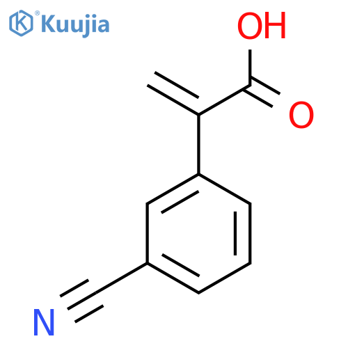 2-(3-cyanophenyl)prop-2-enoic acid structure
