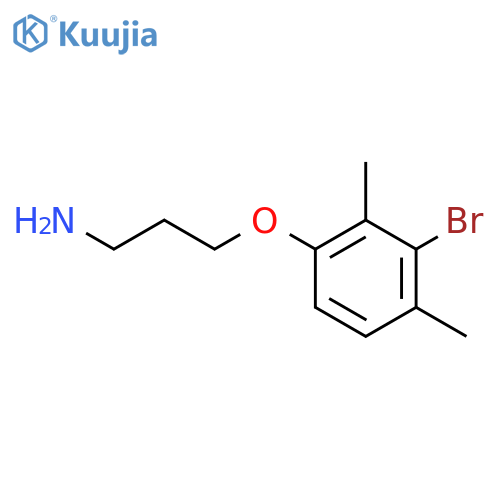 3-(3-bromo-2,4-dimethylphenoxy)propan-1-amine structure