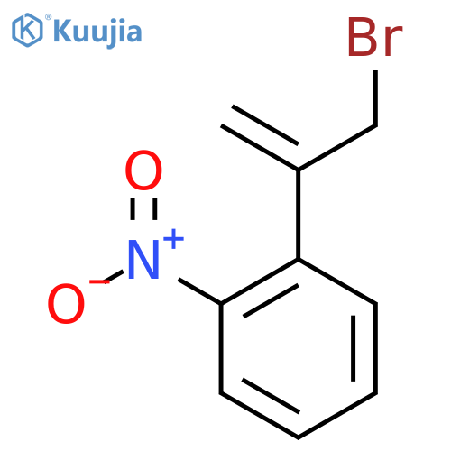 1-(3-bromoprop-1-en-2-yl)-2-nitrobenzene structure