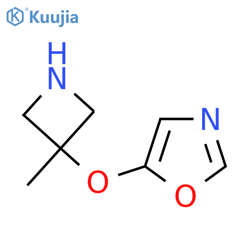 5-(3-methylazetidin-3-yl)oxy-1,3-oxazole structure