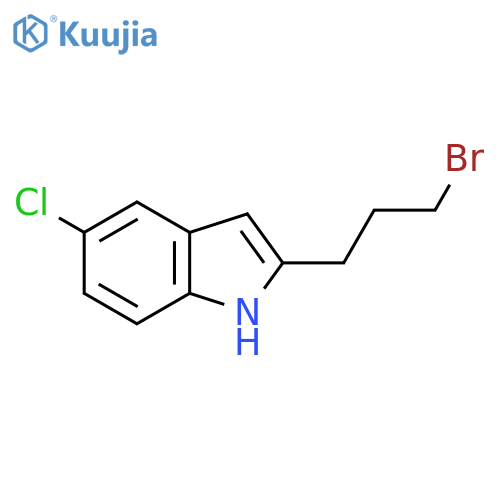 2-(3-bromopropyl)-5-chloro-1H-indole structure