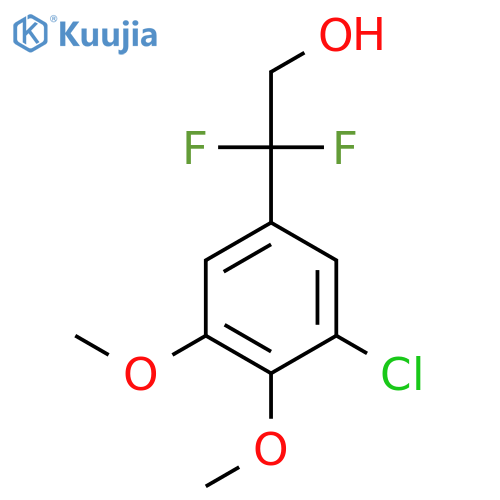 2-(3-chloro-4,5-dimethoxyphenyl)-2,2-difluoroethan-1-ol structure