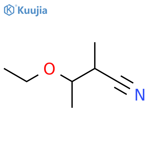 3-ethoxy-2-methylbutanenitrile structure