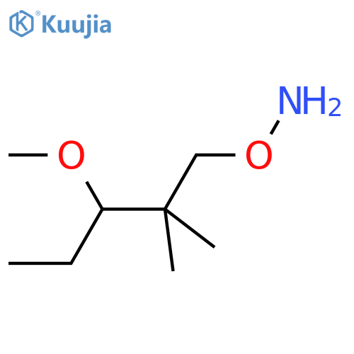 O-(3-methoxy-2,2-dimethylpentyl)hydroxylamine structure