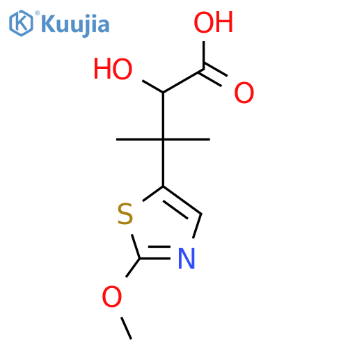 2-hydroxy-3-(2-methoxy-1,3-thiazol-5-yl)-3-methylbutanoic acid structure