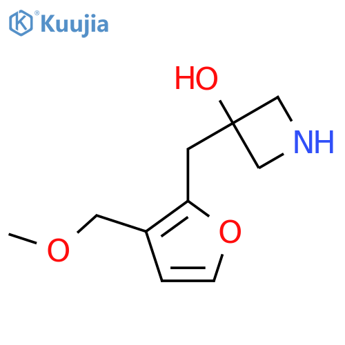 3-{3-(methoxymethyl)furan-2-ylmethyl}azetidin-3-ol structure