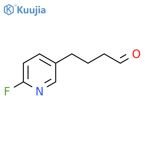 4-(6-fluoropyridin-3-yl)butanal structure