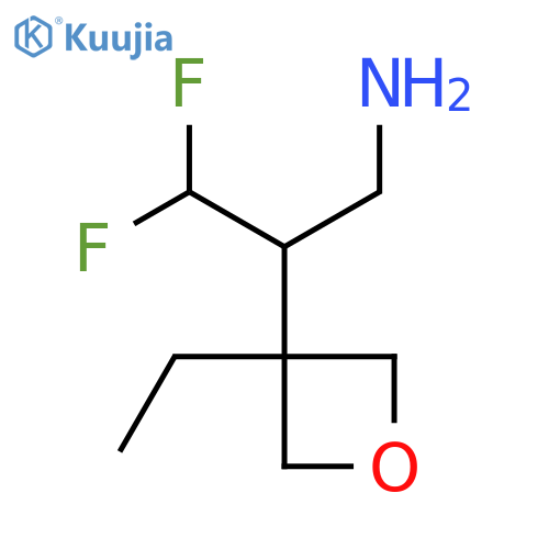 2-(3-ethyloxetan-3-yl)-3,3-difluoropropan-1-amine structure