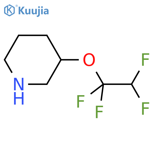 3-(1,1,2,2-tetrafluoroethoxy)piperidine structure