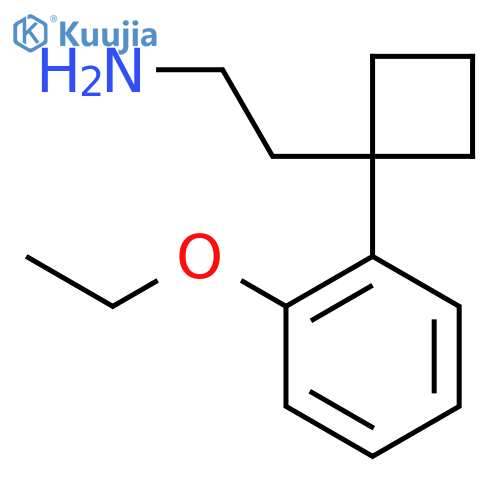 2-1-(2-ethoxyphenyl)cyclobutylethan-1-amine structure