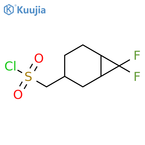 {7,7-difluorobicyclo4.1.0heptan-3-yl}methanesulfonyl chloride structure
