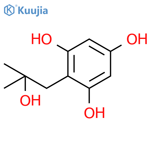 2-(2-hydroxy-2-methylpropyl)benzene-1,3,5-triol structure