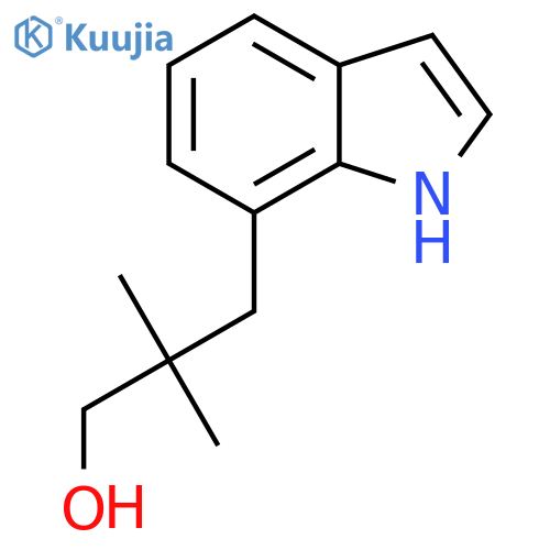 3-(1H-indol-7-yl)-2,2-dimethylpropan-1-ol structure