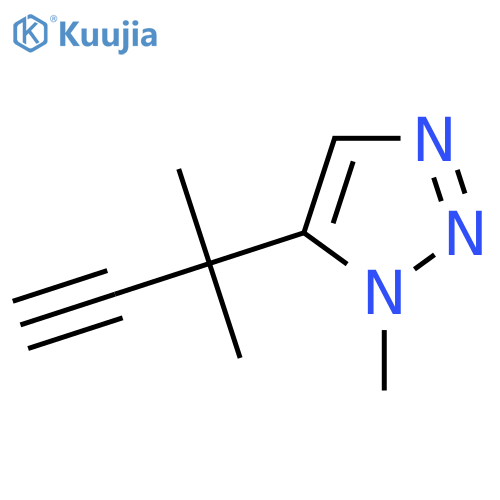 1-methyl-5-(2-methylbut-3-yn-2-yl)-1H-1,2,3-triazole structure