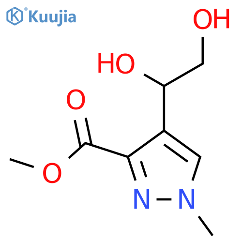 methyl 4-(1,2-dihydroxyethyl)-1-methyl-1H-pyrazole-3-carboxylate structure