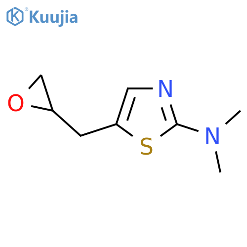 N,N-dimethyl-5-(oxiran-2-yl)methyl-1,3-thiazol-2-amine structure