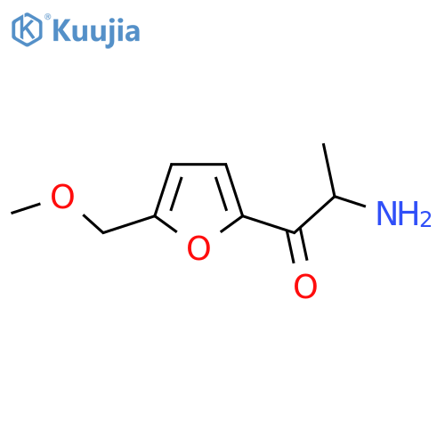 2-amino-1-5-(methoxymethyl)furan-2-ylpropan-1-one structure