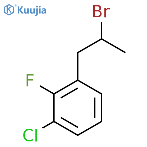 1-(2-bromopropyl)-3-chloro-2-fluorobenzene structure