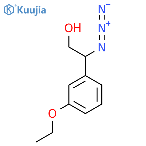 2-azido-2-(3-ethoxyphenyl)ethan-1-ol structure