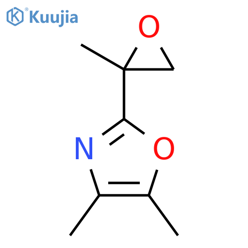 4,5-dimethyl-2-(2-methyloxiran-2-yl)-1,3-oxazole structure