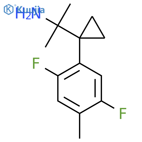2-1-(2,5-difluoro-4-methylphenyl)cyclopropylpropan-2-amine structure
