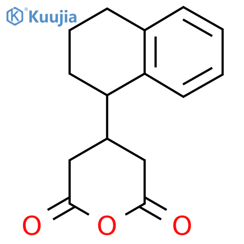 4-(1,2,3,4-tetrahydronaphthalen-1-yl)oxane-2,6-dione structure