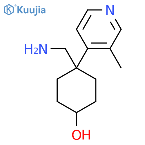 4-(aminomethyl)-4-(3-methylpyridin-4-yl)cyclohexan-1-ol structure