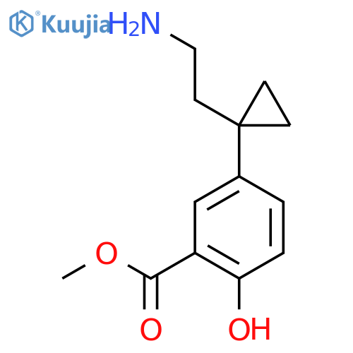 methyl 5-1-(2-aminoethyl)cyclopropyl-2-hydroxybenzoate structure