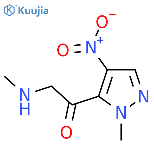 1-(1-methyl-4-nitro-1H-pyrazol-5-yl)-2-(methylamino)ethan-1-one structure