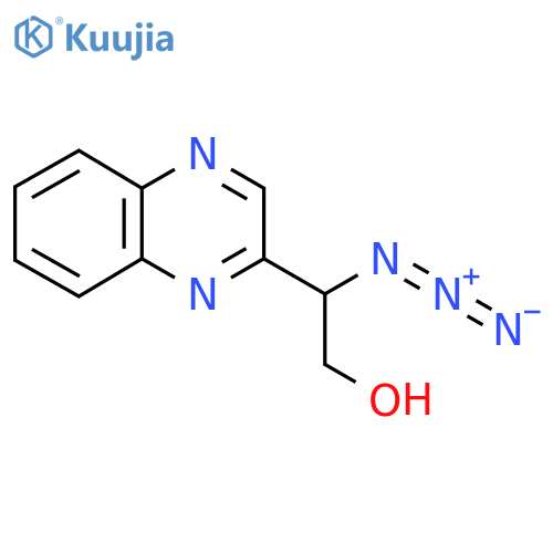 2-azido-2-(quinoxalin-2-yl)ethan-1-ol structure
