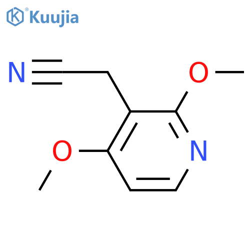 2-(2,4-dimethoxypyridin-3-yl)acetonitrile structure