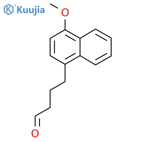 4-(4-methoxynaphthalen-1-yl)butanal structure