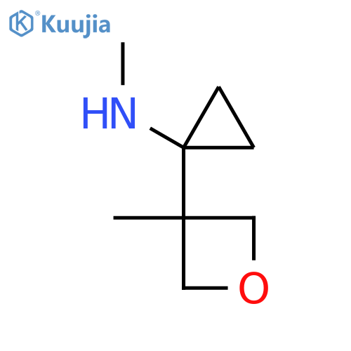 N-methyl-1-(3-methyloxetan-3-yl)cyclopropan-1-amine structure