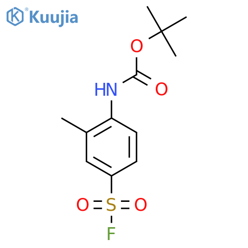 tert-butyl N-4-(fluorosulfonyl)-2-methylphenylcarbamate structure