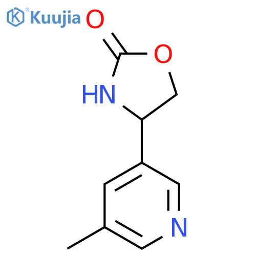 4-(5-methylpyridin-3-yl)-1,3-oxazolidin-2-one structure