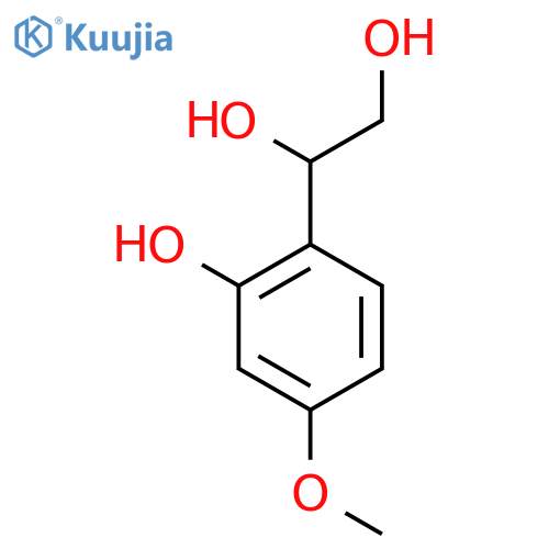 1-(2-hydroxy-4-methoxyphenyl)ethane-1,2-diol structure