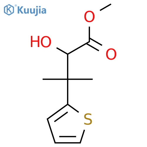 methyl 2-hydroxy-3-methyl-3-(thiophen-2-yl)butanoate structure