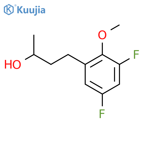 4-(3,5-difluoro-2-methoxyphenyl)butan-2-ol structure