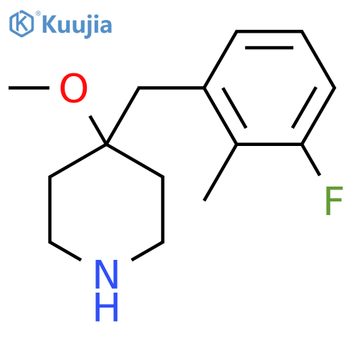 4-(3-fluoro-2-methylphenyl)methyl-4-methoxypiperidine structure