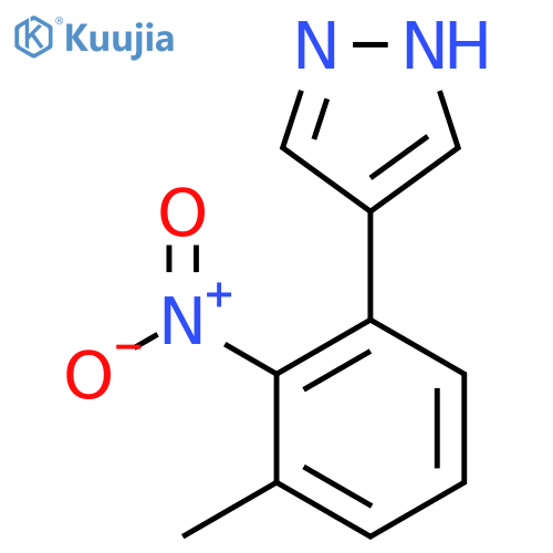 4-(3-methyl-2-nitrophenyl)-1H-pyrazole structure