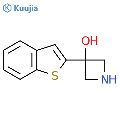 3-(1-benzothiophen-2-yl)azetidin-3-ol structure
