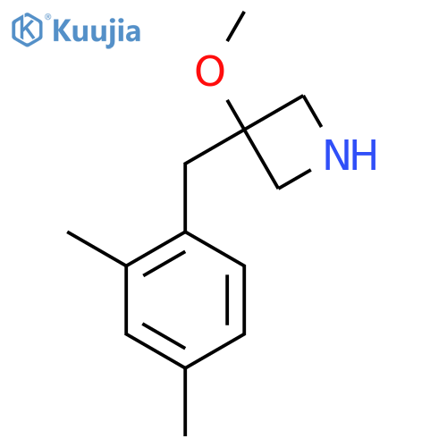 3-(2,4-dimethylphenyl)methyl-3-methoxyazetidine structure