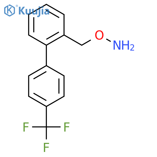 O-({2-4-(trifluoromethyl)phenylphenyl}methyl)hydroxylamine structure