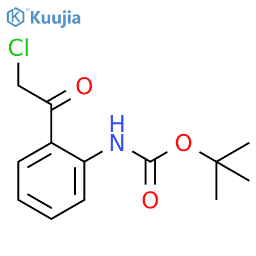 tert-butyl N-2-(2-chloroacetyl)phenylcarbamate structure
